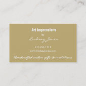 Modèle de carte de visite de Lindsay (Dos)