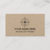 Modèle de carte de visite de l'instructeur cible C (Devant)