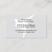 Modèle de carte de visite de l'instructeur de kara (Dos)