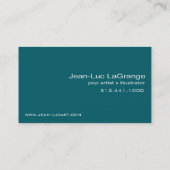 Modèle de carte de visite de locomotion (sarcelle (Dos)