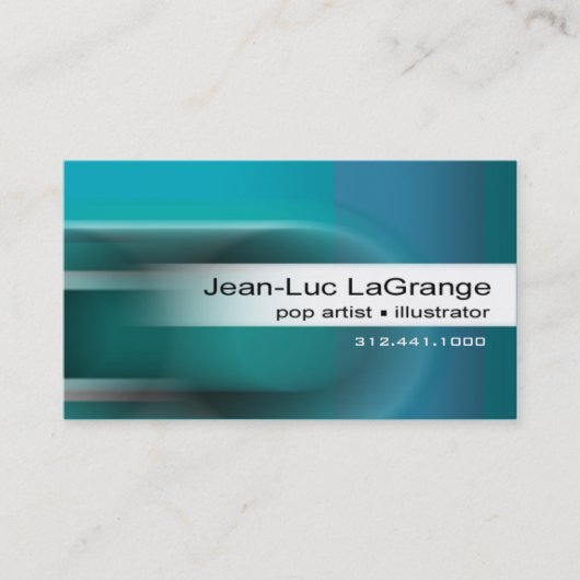 Modèle de carte de visite de locomotion (sarcelle (Devant)