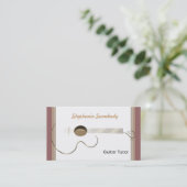 Modèle de carte de visite de logo de guitare (Debout devant)