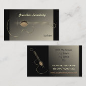 Modèle de carte de visite de logo de guitare (Devant / Derrière)