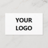 Modèle de carte de visite de logo et de code QR pe (Dos)