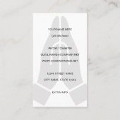 Modèle de carte de visite de logo Namasté mains en (Dos)