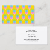 Modèle de carte de visite de lucette de crème (Devant / Derrière)