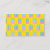 Modèle de carte de visite de lucette de crème (Devant)