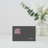 Modèle de carte de visite de Madame Boss Bold - (Debout devant)
