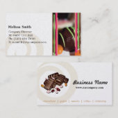Modèle de carte de visite de magasin de chocolat (Devant / Derrière)