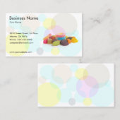 Modèle de carte de visite de magasin de sucrerie (Devant / Derrière)