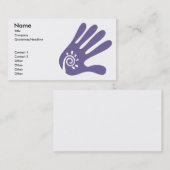 Modèle de carte de visite de main de massage (Devant / Derrière)