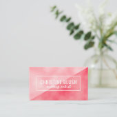 Modèle de carte de visite de maquillage élégant (Debout devant)