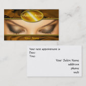 Modèle de carte de visite de maquilleur (Devant / Derrière)