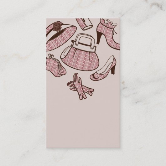 modèle de carte de visite de marchand de sac de (Devant)