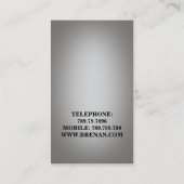 Modèle de carte de visite de meubles de (Dos)