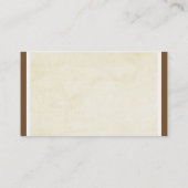 modèle de carte de visite de nature art sepia (Dos)