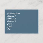 Modèle de carte de visite de nettoyage (Dos)