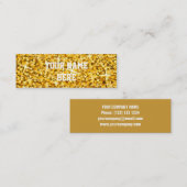 Modèle de carte de visite de "or" de tape-à-l'oeil (Devant / Derrière)