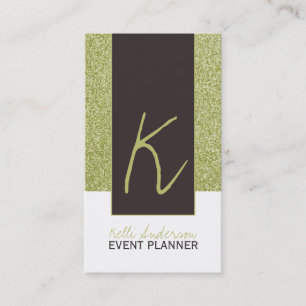 Modèle de carte de visite de parties scintillante