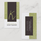 Modèle de carte de visite de parties scintillantes (Devant / Derrière)