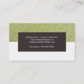 Modèle de carte de visite de parties scintillantes (Dos)