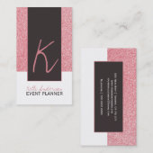 Modèle de carte de visite de parties scintillantes (Devant / Derrière)