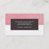 Modèle de carte de visite de parties scintillantes (Dos)