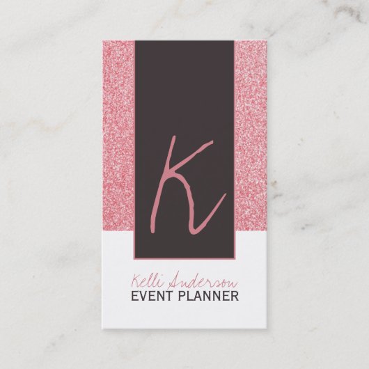 Modèle de carte de visite de parties scintillantes (Devant)