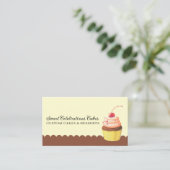 Modèle de carte de visite de pâtissier de gâteaux (Debout devant)