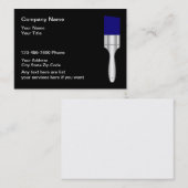 Modèle de carte de visite de peintre (Devant / Derrière)