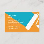 Modèle de carte de visite de peintre avec logo de (Dos)