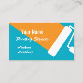 Modèle de carte de visite de peintre avec logo de (Devant)