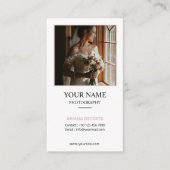 Modèle de carte de visite de photographe (Devant)