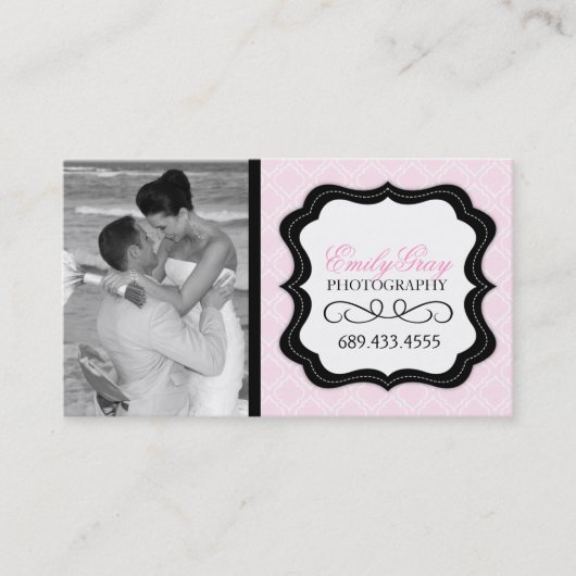 Modèle de carte de visite de photographe (Devant)
