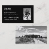 Modèle de carte de visite de photographie de (Devant / Derrière)