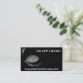 Modèle de carte de visite de pièce de monnaie de (Debout devant)