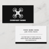 Modèle de carte de visite de pilote de drone avec  (Devant / Derrière)