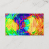 Modèle de carte de visite de piscine d'arc-en-ciel (Dos)