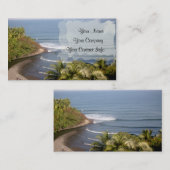 Modèle de carte de visite de plage de Honoli'i (Devant / Derrière)