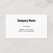 Modèle de carte de visite de plomberie (Dos)