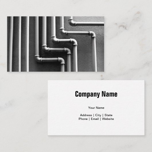 Modèle de carte de visite de plomberie (Devant / Derrière)