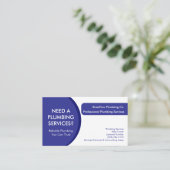 Modèle de carte de visite de plombier | Services d (Debout devant)