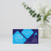 Modèle de carte de visite de plombier | Services d (Debout devant)