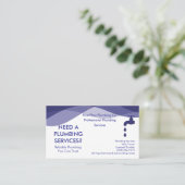 Modèle de carte de visite de plombier | Services d (Debout devant)