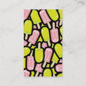 Modèle de carte de visite de Popsicles (Dos)