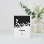 Modèle de carte de visite de professeur de musique (Debout devant)