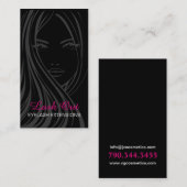 Modèle de carte de visite de prolongements de cil (Devant / Derrière)