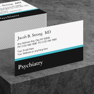 Modèle de carte de visite de psychiatrie