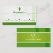 Modèle de carte de visite de psychologue (Devant / Derrière)