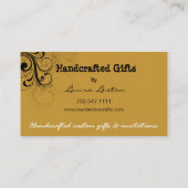 Modèle de carte de visite de remous de poivre (Dos)